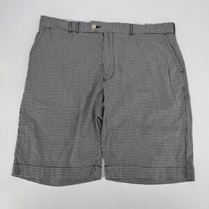 Polo Ralph Lauren Men's‎ Shorts 38 Black White Gingham Check Cotton Buckle Back